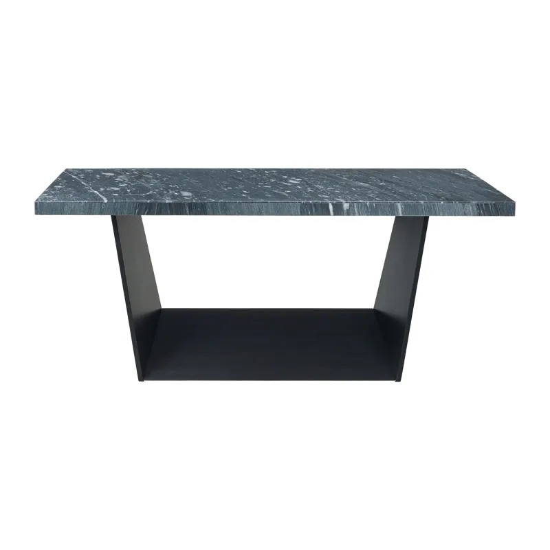 Beckley Dining Table in Dark Marble Top