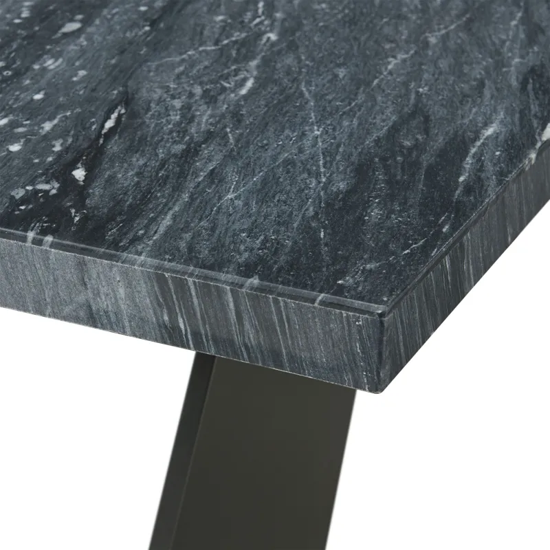Beckley Dining Table in Dark Marble Top