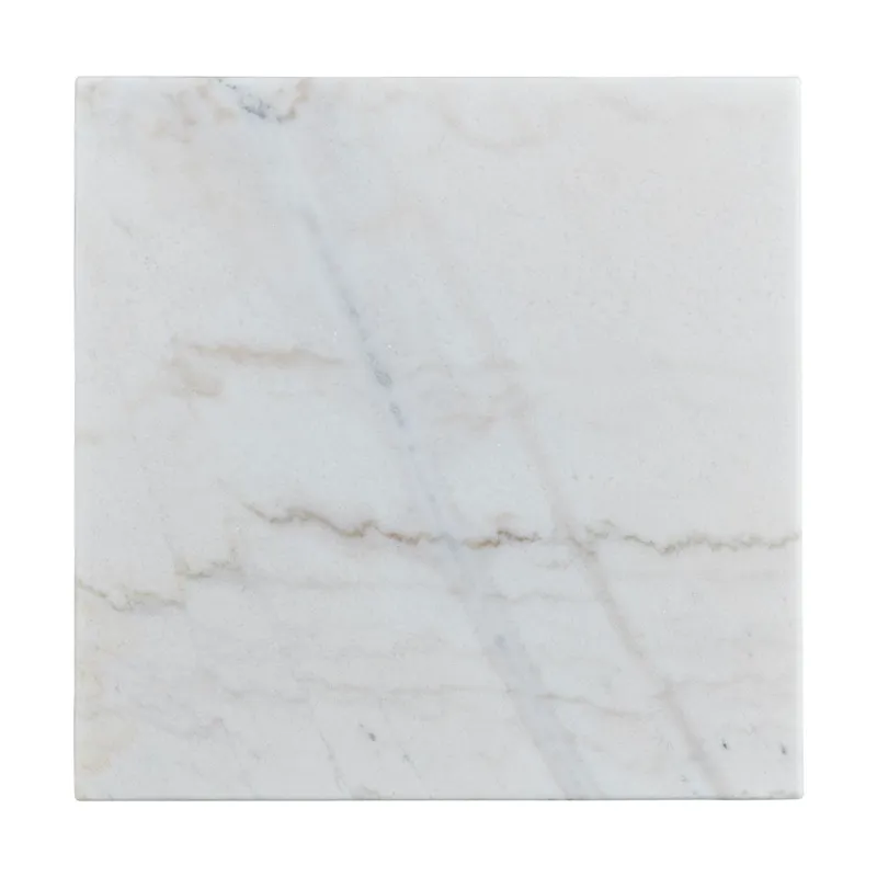 Beckley End Table Complete  in White Marble Top