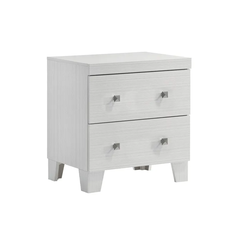 Belinda Night Stand in White
