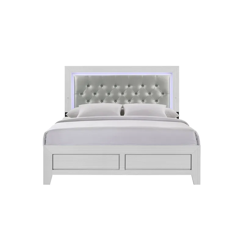Belinda Queen Bed in White