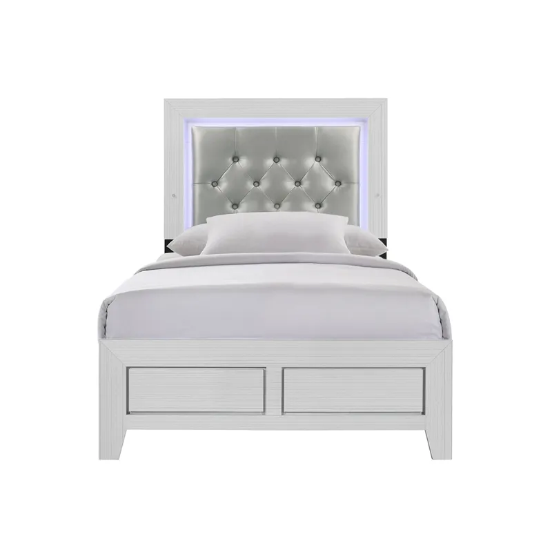 Belinda Twin Bed in White