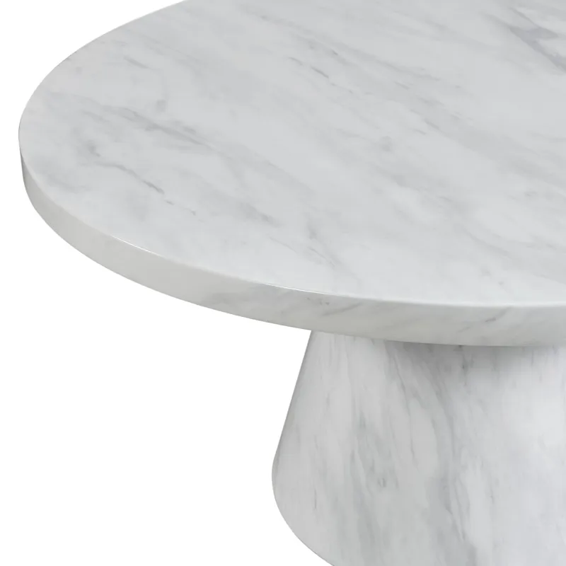 Bellini Oval Coffee Table Complete in White
