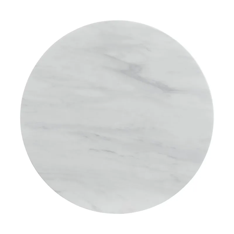 Bellini Round Occasional End Table Complete in White