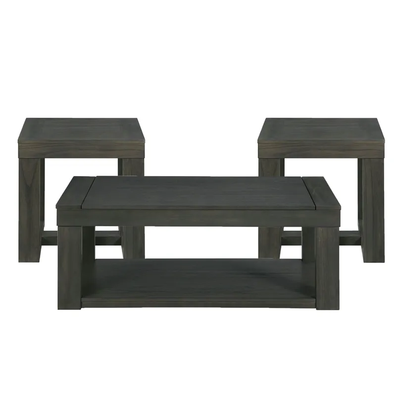 Benton Occasional Three Table Set W/Lift Top Coffee Dark finish