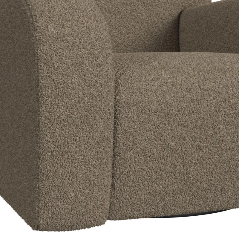 Benz Swivel Chair in Feather Tan