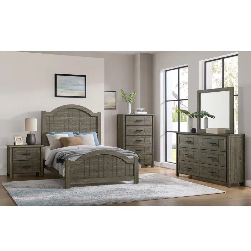 Beverley 5-Drawer Chest in Mocha Grey
