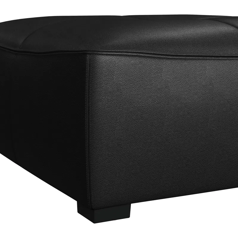 Blake Modular Ottoman in Pebble Black