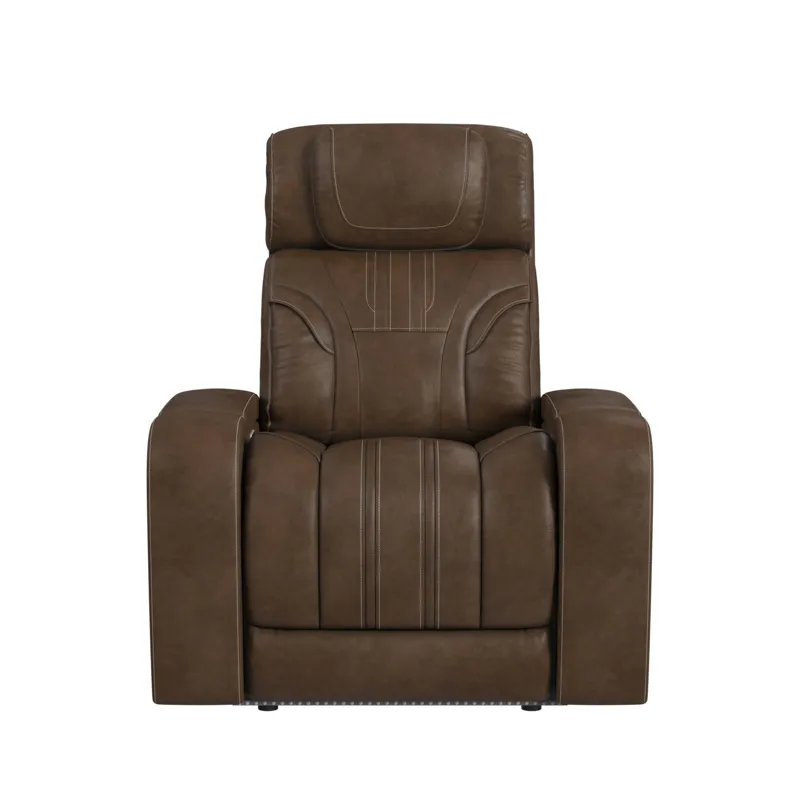 Bonanza P3 Recliner with LED and FD cup holder in Leather Gel Umber
