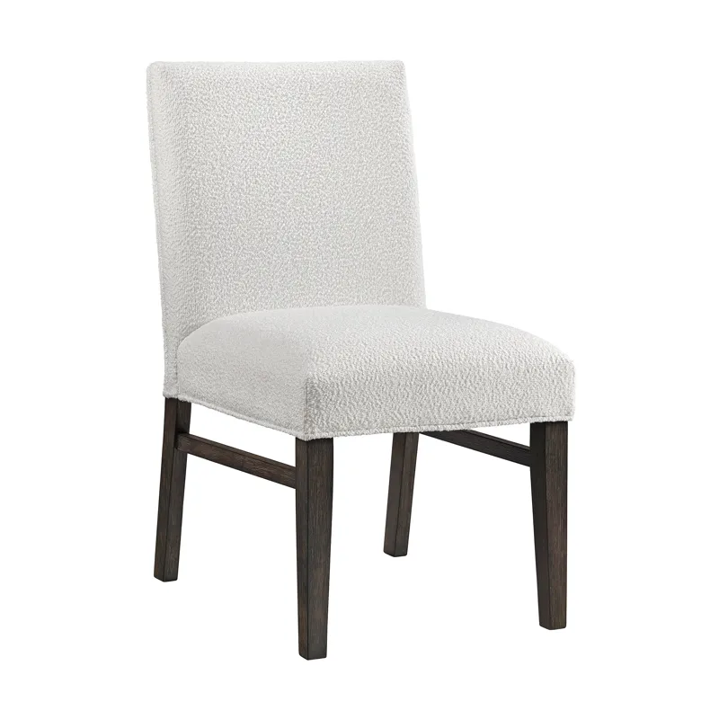 Breckenridge 36\"H Upholstered Dining Side Chair with White Cotton in Black (2 Per Carton)