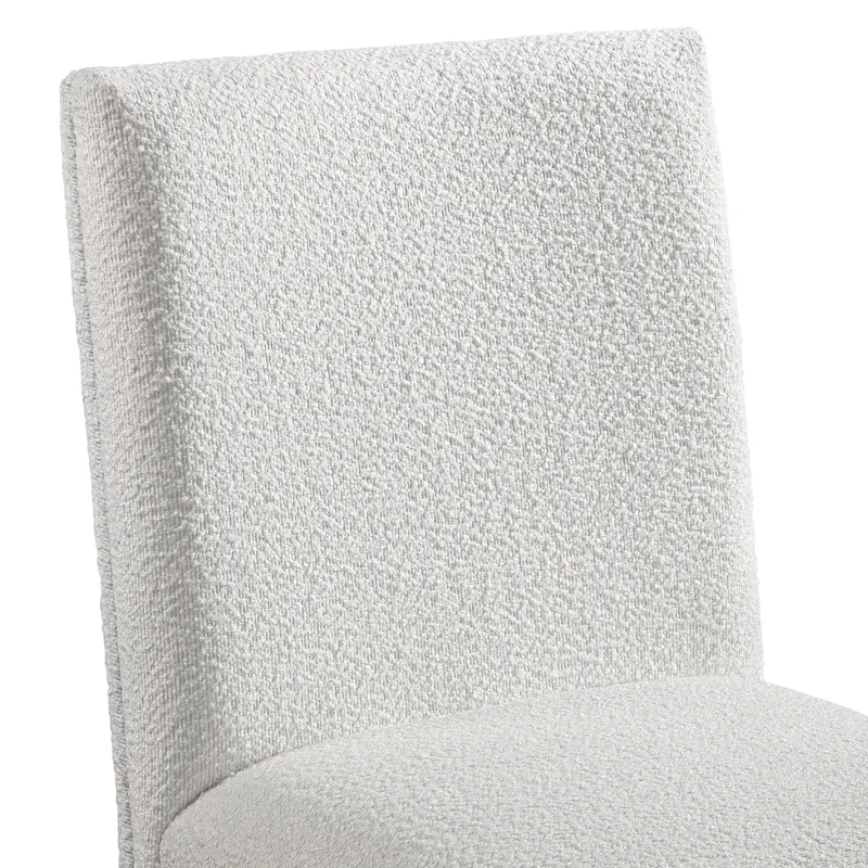 Breckenridge 36\"H Upholstered Dining Side Chair with White Cotton in Black (2 Per Carton)
