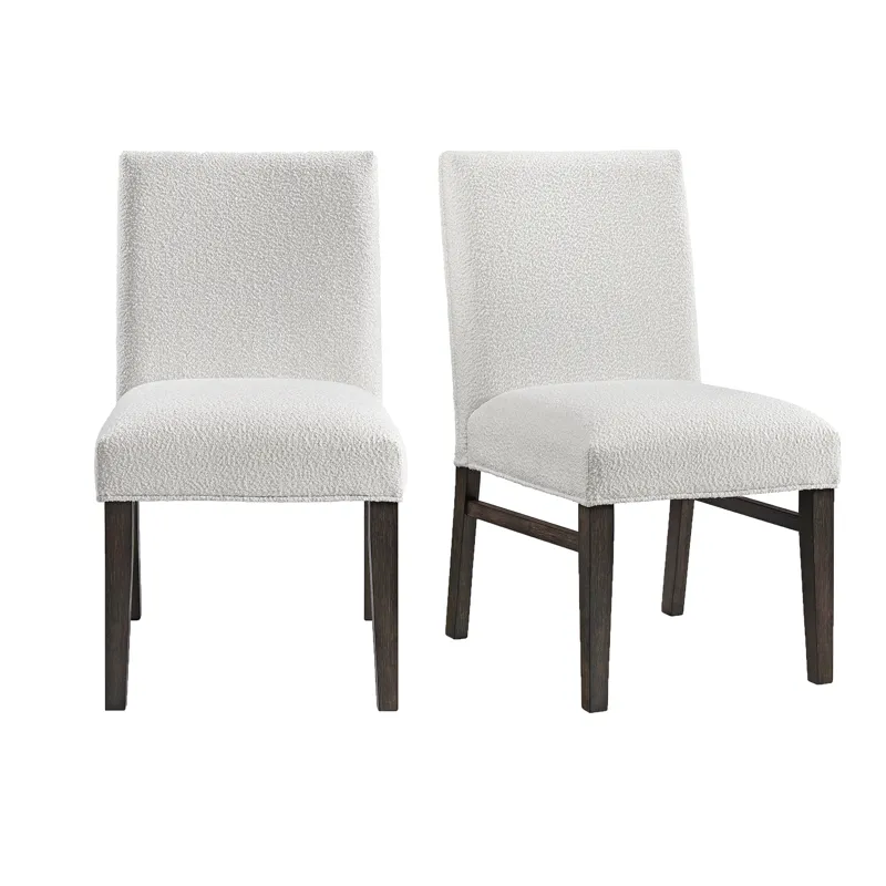Breckenridge 36\"H Upholstered Dining Side Chair with White Cotton in Black (2 Per Carton)