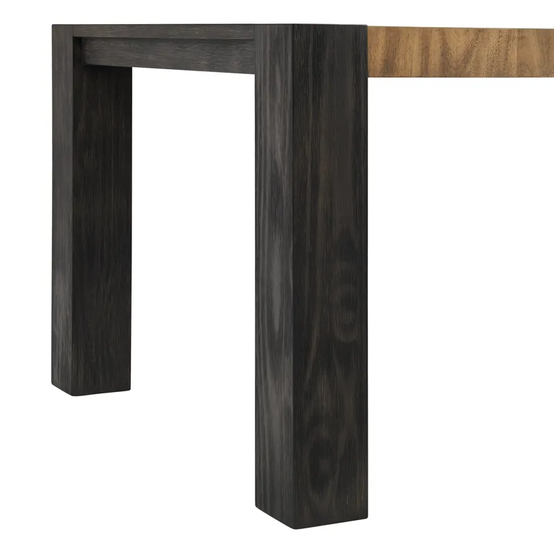 Breckenridge Dining Table with Oak Top in Black