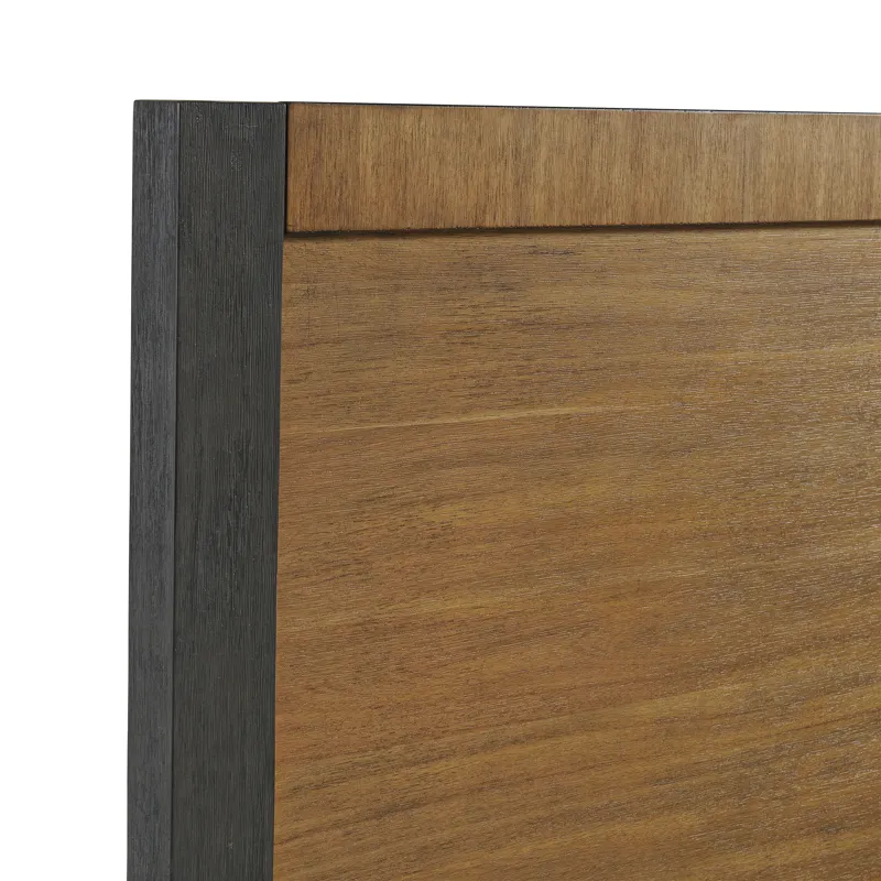 Breckenridge Queen 56" Bed in Oak & Black