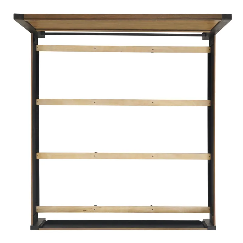 Breckenridge King 56" Bed in Oak & Black