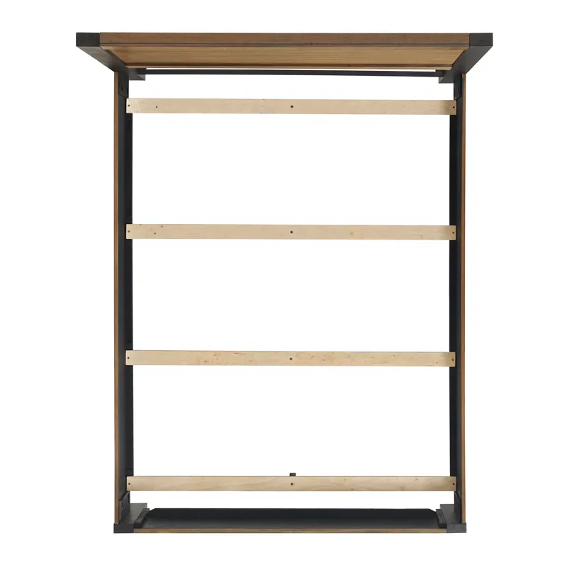 Breckenridge Queen 56" Bed in Oak & Black