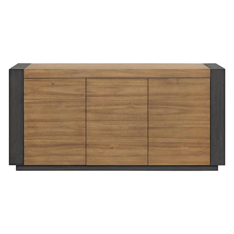 Breckenridge Server with Oak Top and Front in Black