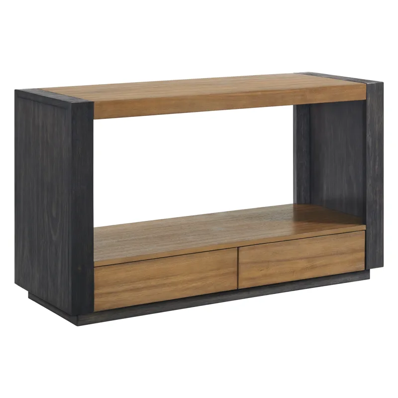 Breckenridge Sofa Table in Light Oak & Black