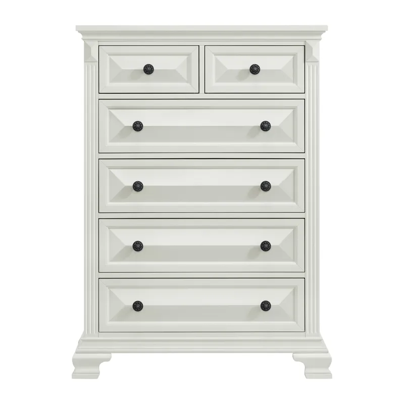 Bridgestone 6-Drawer Chest in Antique White