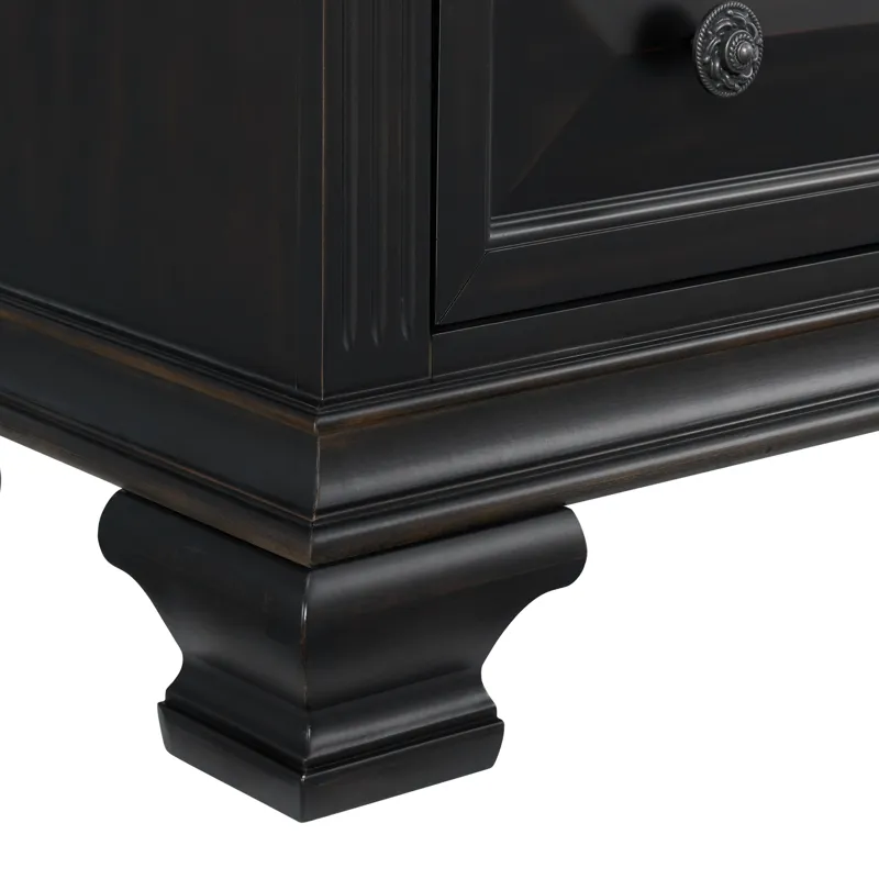 Bridgestone Dresser and Mirror Set in Black