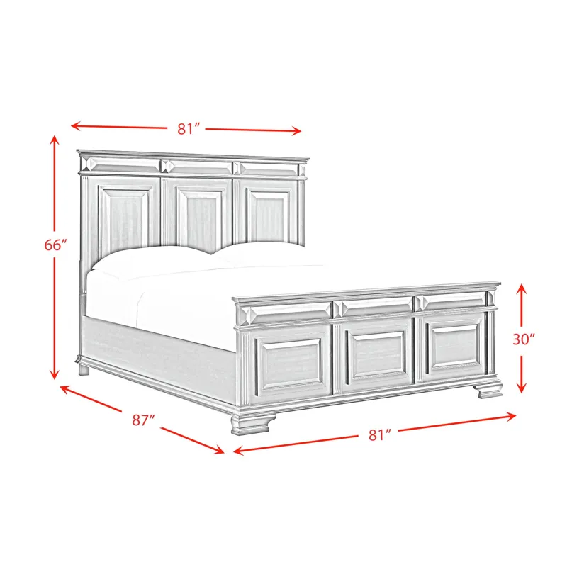 Bridgestone King Panel Bed in Black