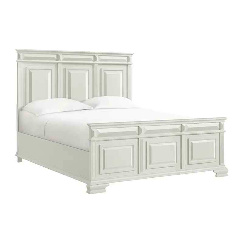 Bridgestone King Panel Bed in Antique White