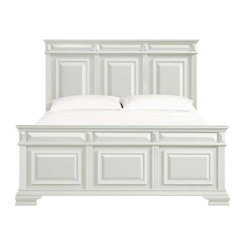 Bridgestone King Panel Bed in Antique White