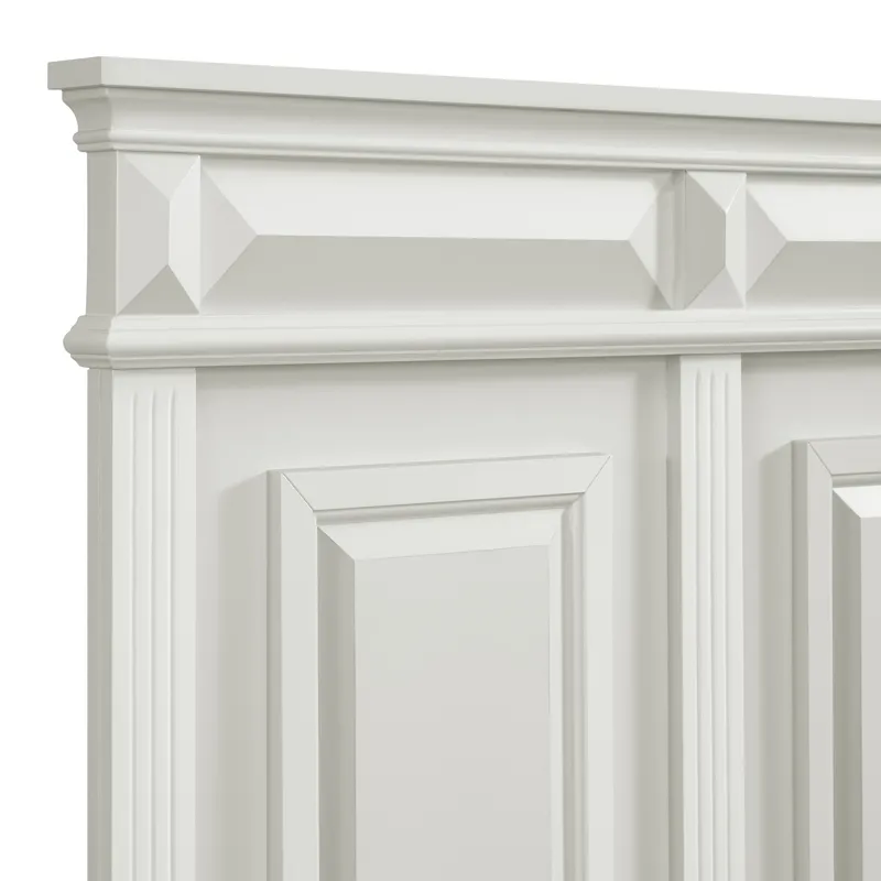 Bridgestone Queen Panel Bed in Antique White