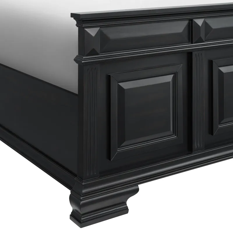 Bridgestone Queen Panel Bed in Black