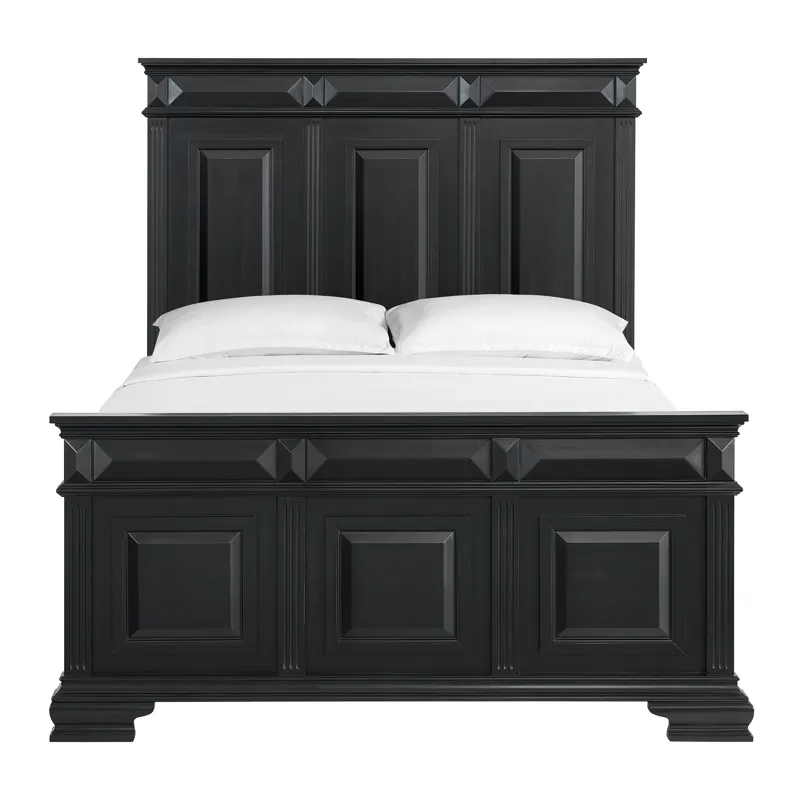 Bridgestone Queen Panel Bed in Black