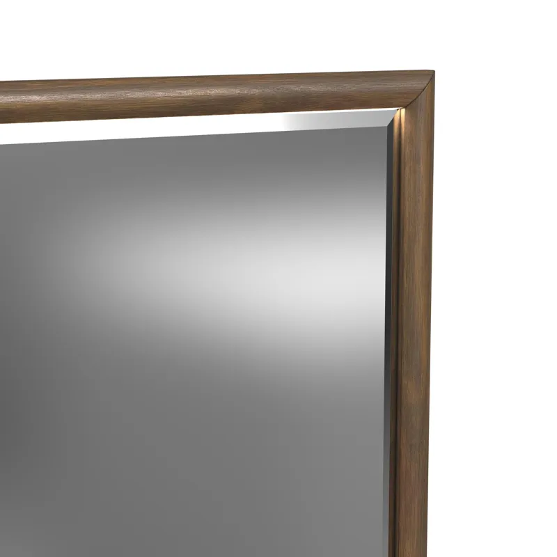 Brisbane Dresser and Mirror Set with LED in Brown