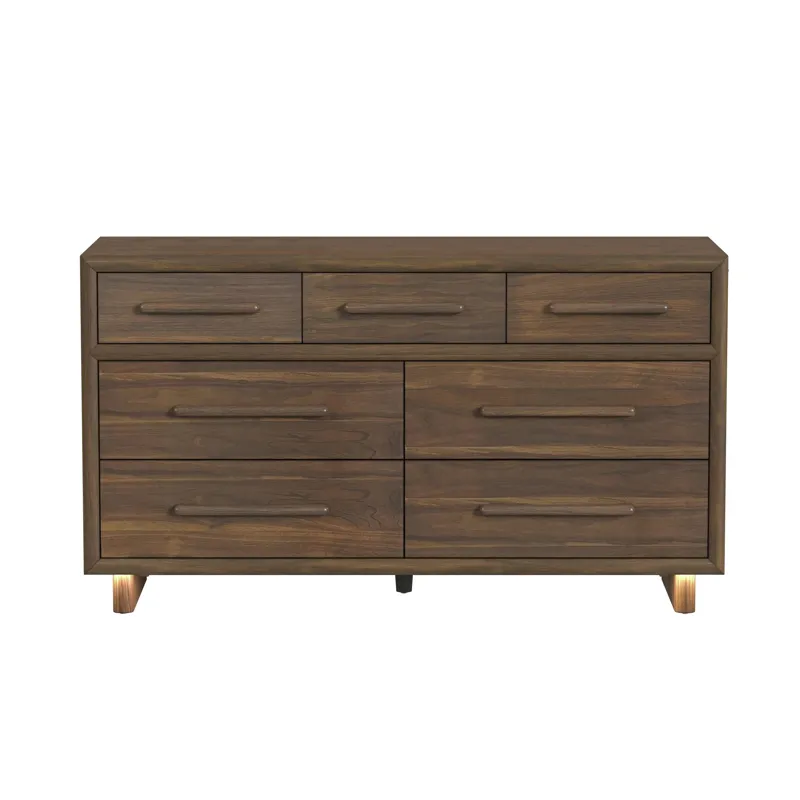 Brisbane Dresser with LED in Brown