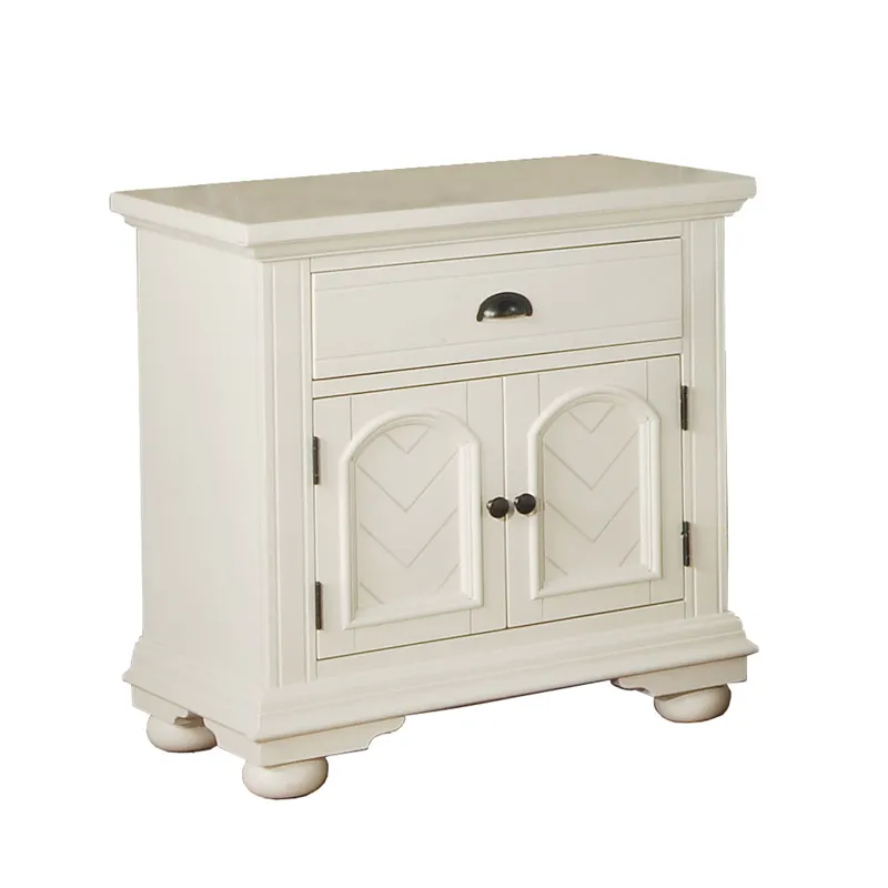 Brook White Nightstand