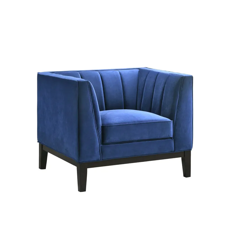 Calais Chair in Marine Dark Blue