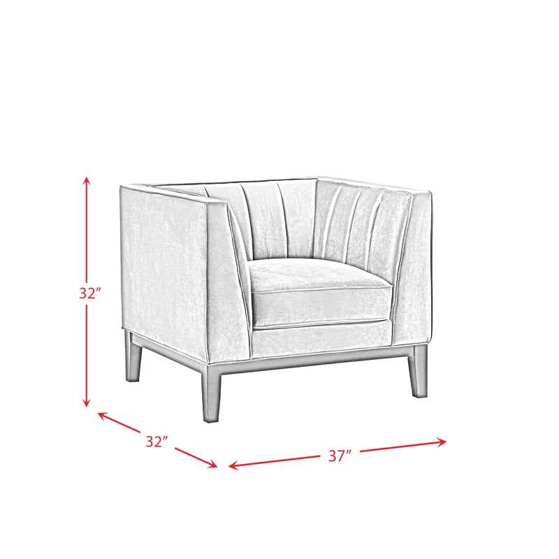 Calais Chair in Marine Ivory