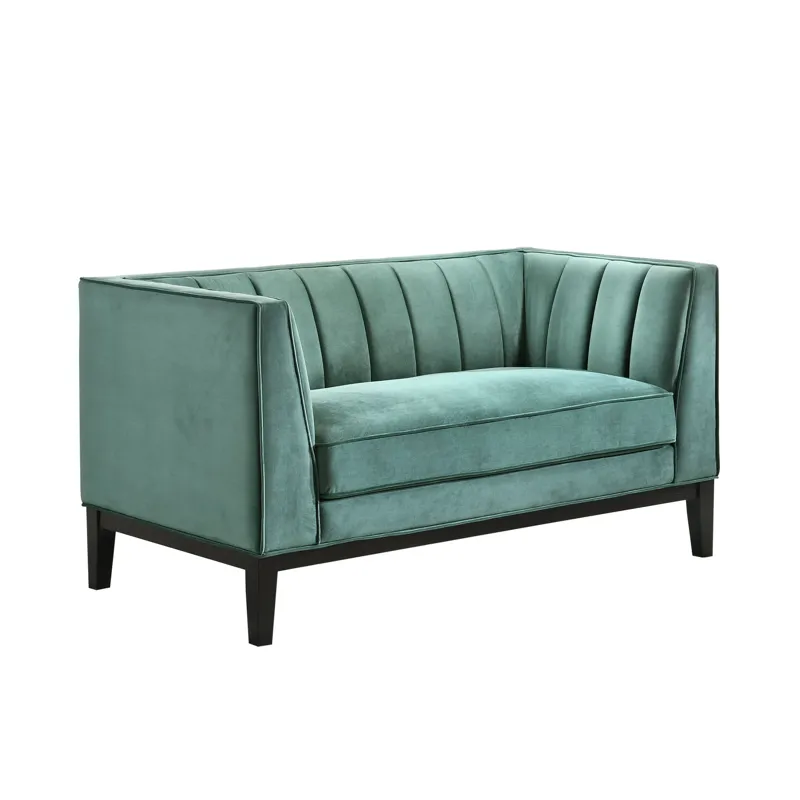 Calais Loveseat in Marine Green