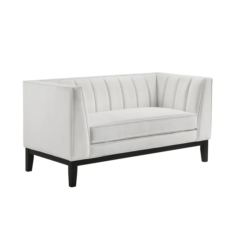 Calais Loveseat in Marine Ivory