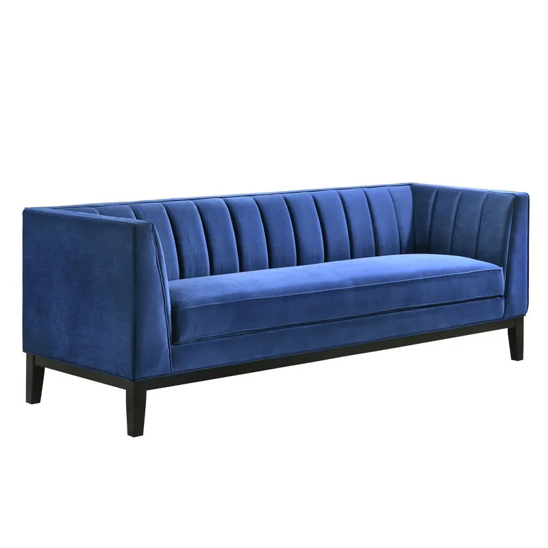 Calais Sofa in Marine Dark Blue
