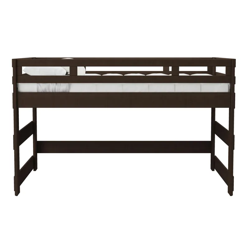 Cali Kids Complete Full Junior Loft Bed in Brown