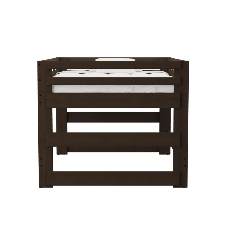 Cali Kids Complete Full Junior Loft Bed in Brown
