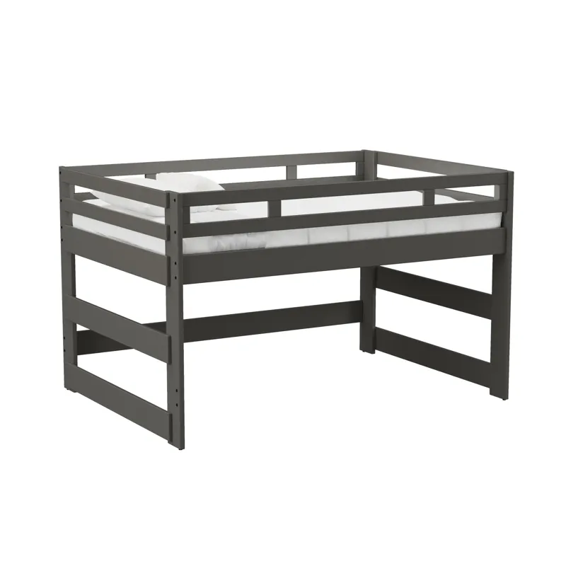 Cali Kids Complete Full Junior Loft Bed in Grey