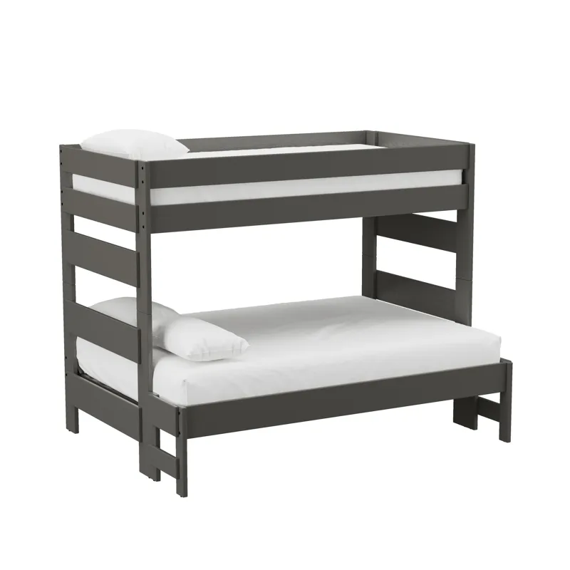 Cali Kids Complete Twin Over Full Bunk in Grey