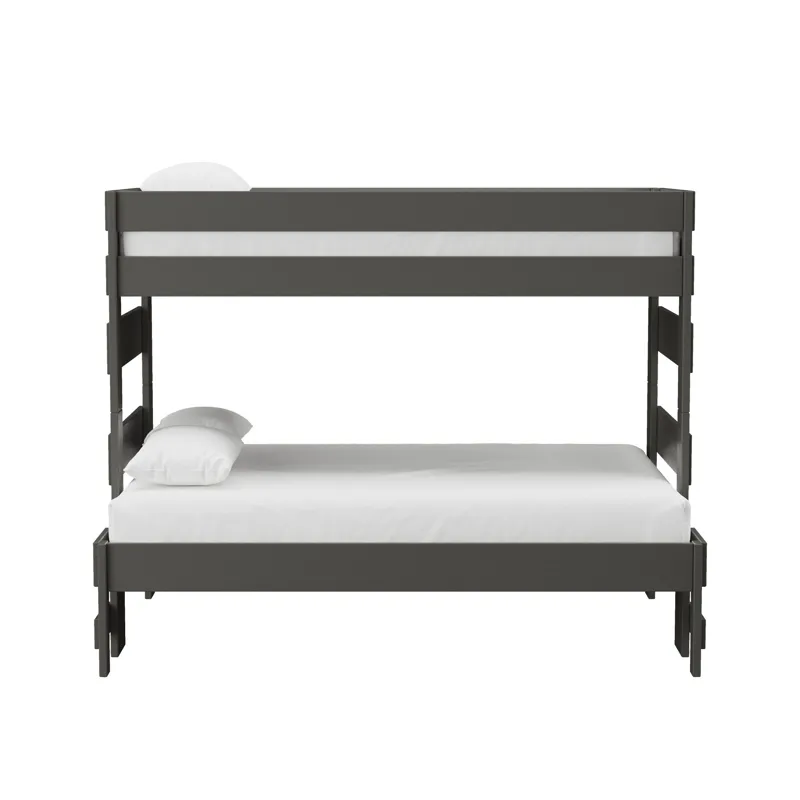 Cali Kids Complete Twin Over Full Bunk in Grey