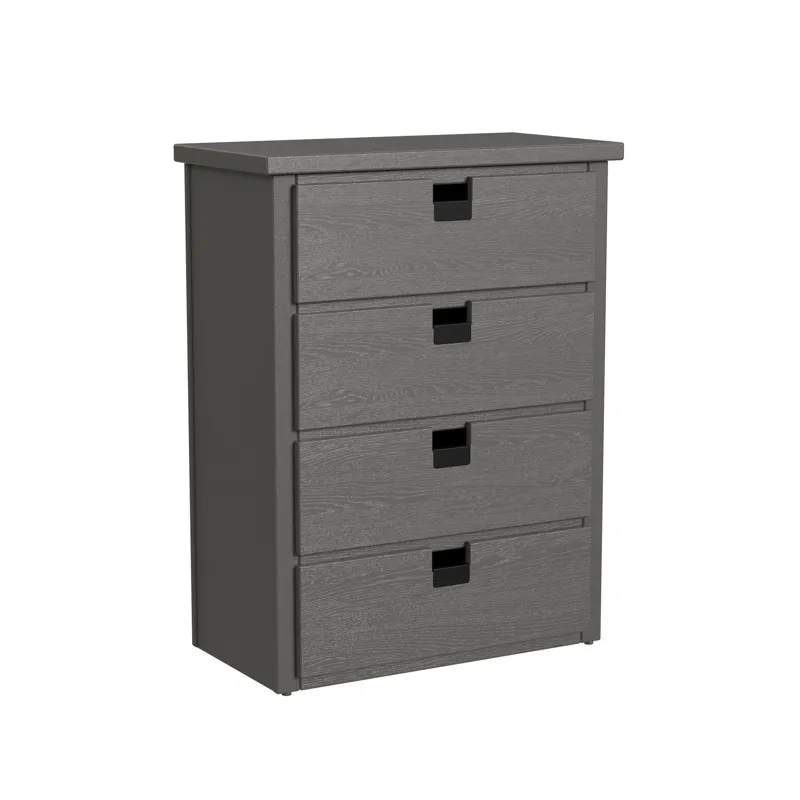 Cali Kids Four Drawer Chest in Grey