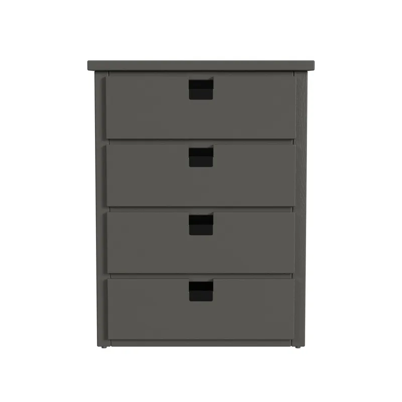 Cali Kids Four Drawer Chest in Grey