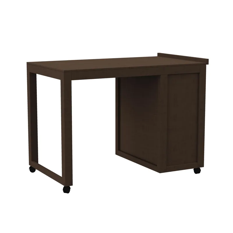 Cali Kids Twin Junior Loft Roller Desk in Brown