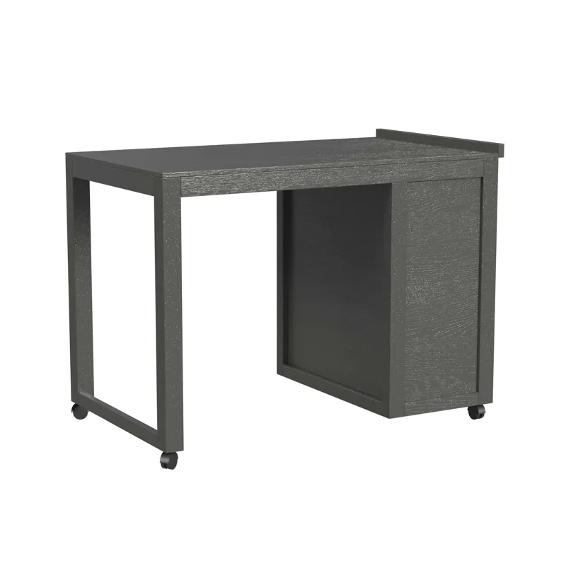 Cali Kids Twin Junior Loft Roller Desk in Grey