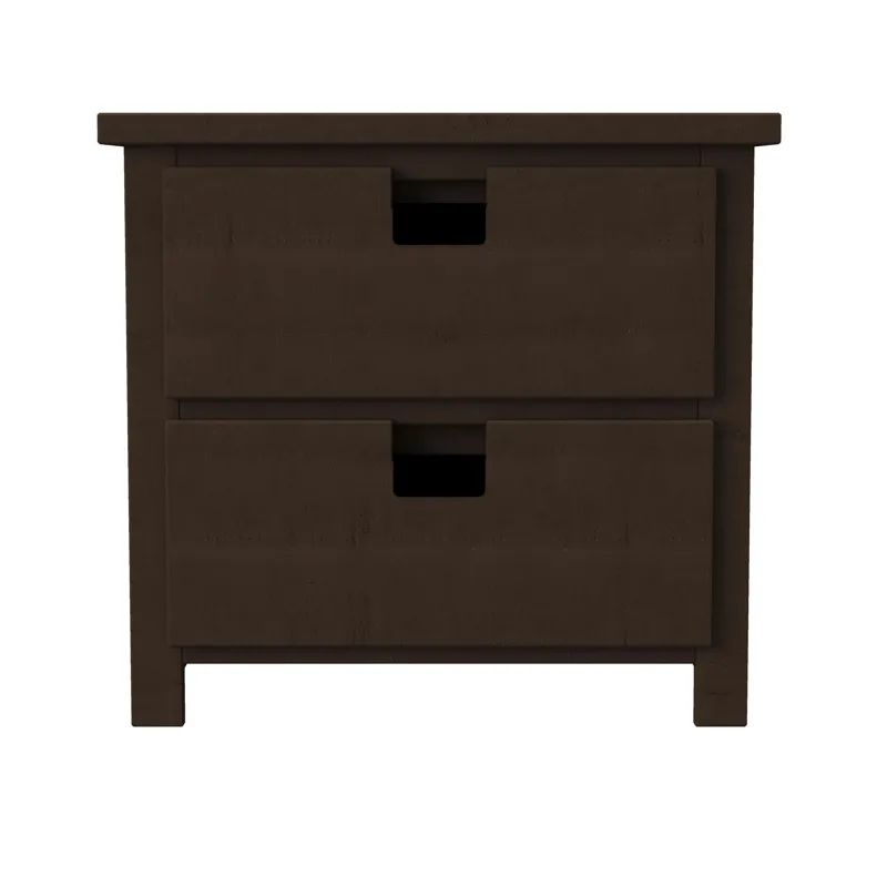 Cali Kids Two Drawer Nightstand in Brown