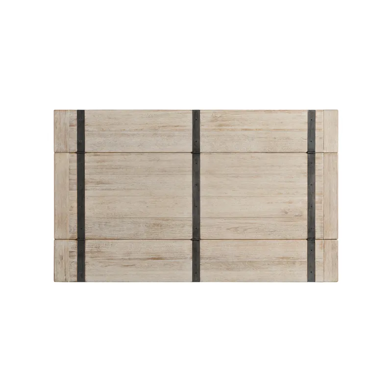 (D680-33) Callista- Folding Top Dining Table- Beach/Natural Metal