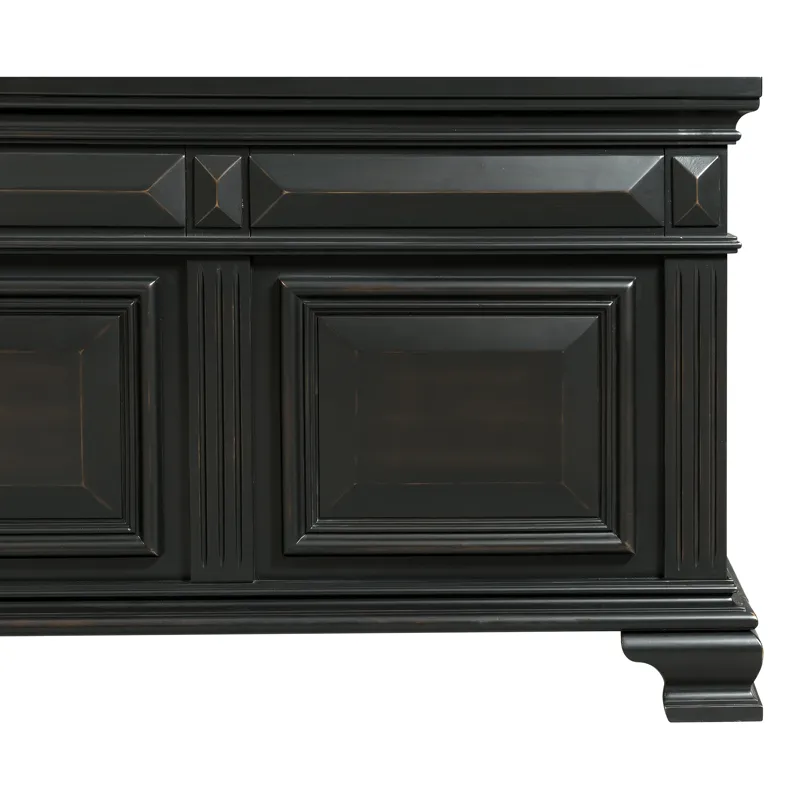 Calloway Twin Bed Black Color